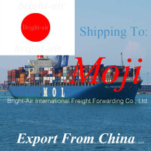 Expédition de fret maritime de la Chine à Moji, Japon